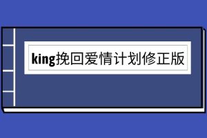 king挽回爱情计划修正版（泡学电子书）