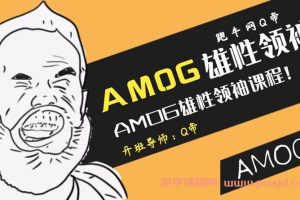 跑牛网Q帝AMOG雄性领袖课程