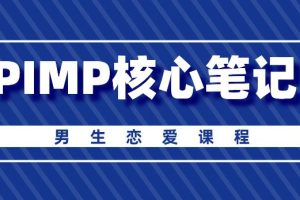 男生恋爱课程《PIMP核心笔记》网盘下载