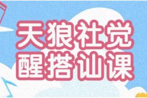 《天狼社觉醒搭讪私教课程》百度网盘下载