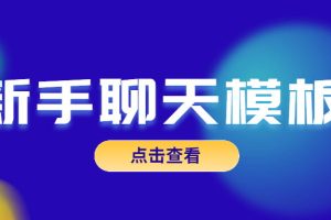 魅力男神系列《新手聊天模板》百度网盘下载