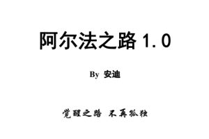 《阿尔法之路1.0》pdf电子版/无水印