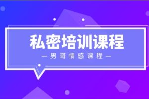 男哥《私密培训课程》网盘下载